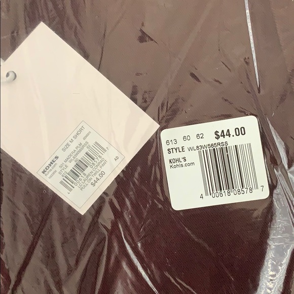 — LC Lauren Conrad —Twill Leggings Cranberry Color - Picture 4 of 4